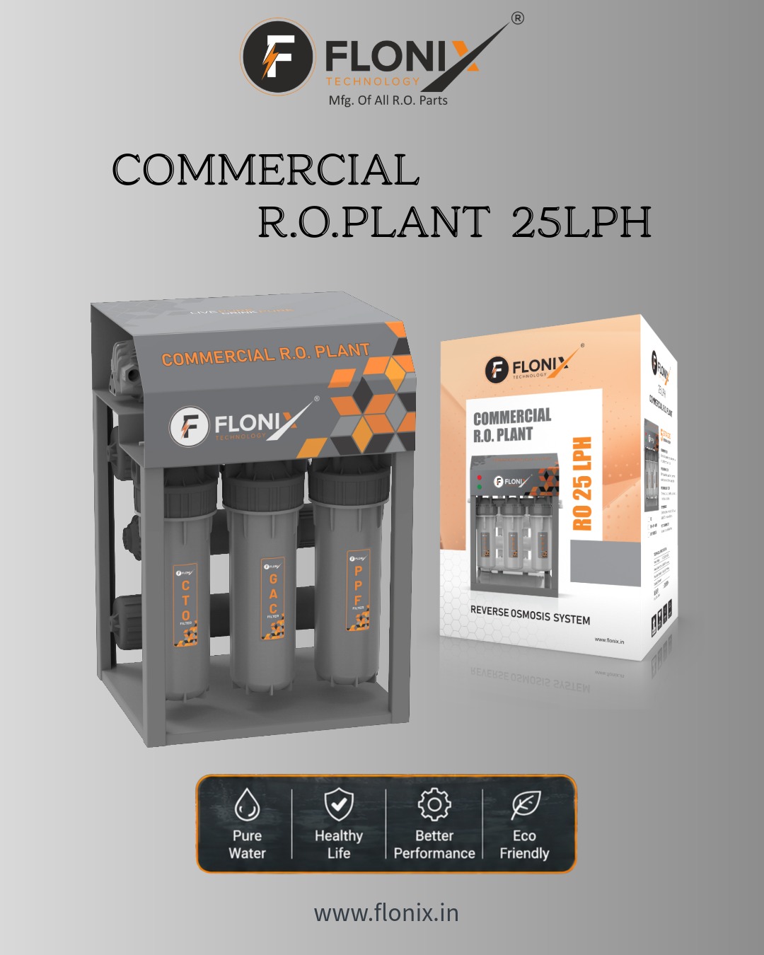Flonix 25 LPH Commercial RO Plant