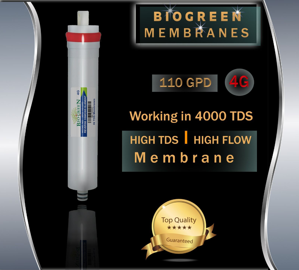 Biogreen 110 GPD 4G High TDS RO Membrane (Up to 4000 TDS)