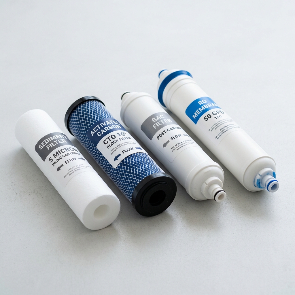 RO Inline Sediment & Carbon Filter Set