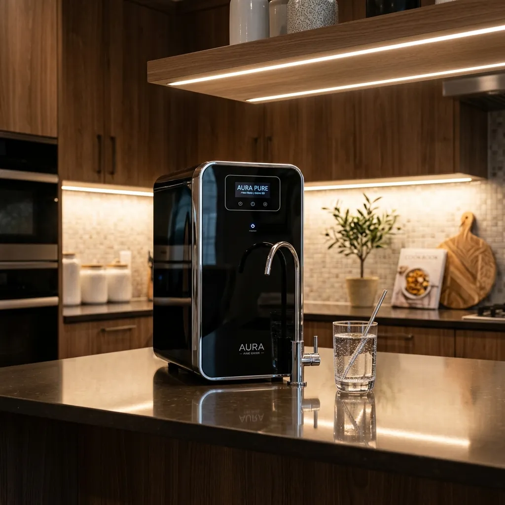 Modern Kitchen Countertop with RO Purifier